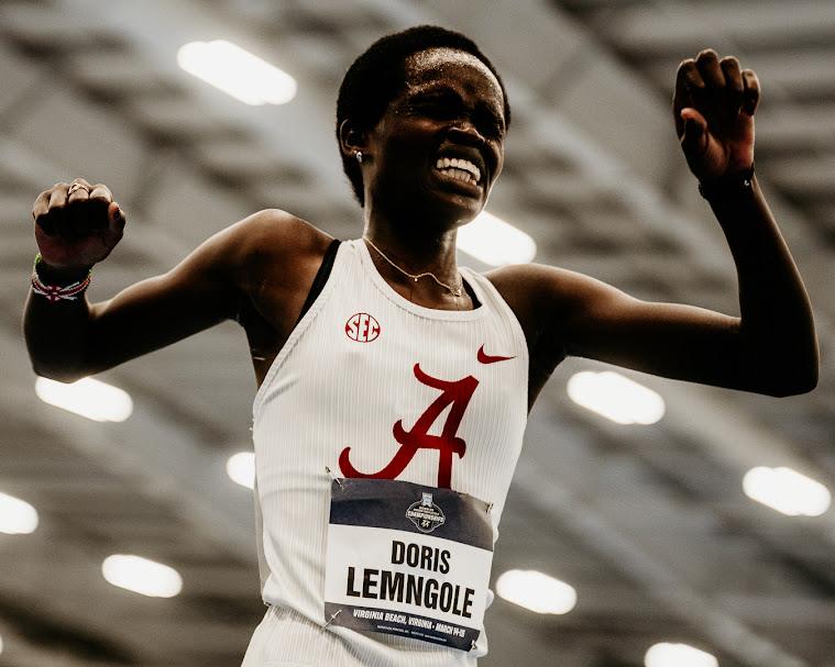 Doris Lemngole Unleashes Blazing Sprint to Claim NCAA 5000m Indoor 