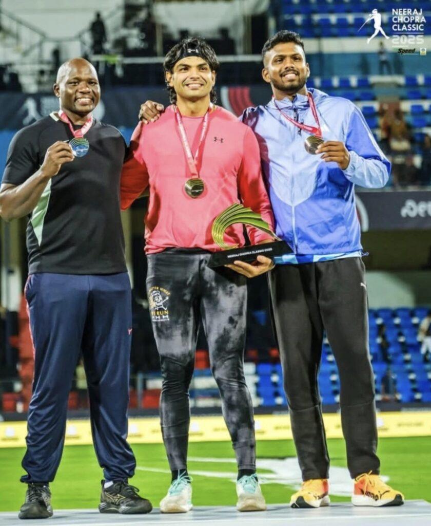 All-rounder Neeraj Chopra Steals Show, Julius Yego Takes Silver with Season’s Best at Inaugural Neeraj Chopra Classic